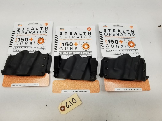 (3)Stealth Operator Pistol Holsters