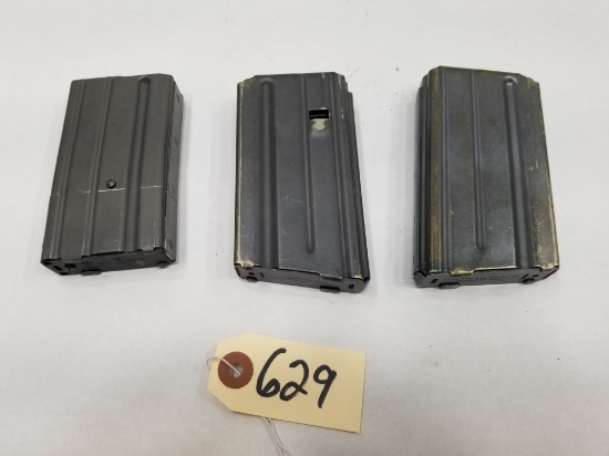 (3) Steel AR-15 .223 20rd Magazines