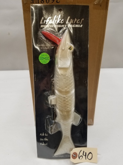 (24) Dunwright Tackle Lifelike 12" Pike Lures