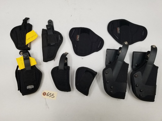 (9) Assorted Nylon Pistol Holsters