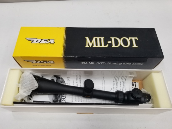 BSA Mil-Dot Illuminated 4-16x40mm Rifle Scope
