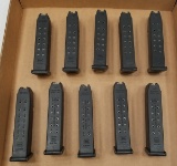 (9) Glock 22 .40 Cal 15rd Magazines