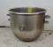 Stainless Steel Mixer Bowl Univex 20 qt