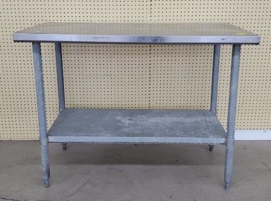 Stainless Steel Table w/ Shelf