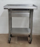 Stainless Steel Appliance Cart / Stand w/ Drawer