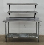 Stainless Steel Table w/ Two Shelves