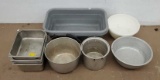 11 Assorted Bowls And Pans From Butcher Operation