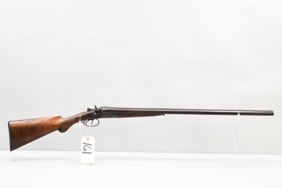Antique WM. Parkhurst SXS Hammer 12 Gauge Shotgun