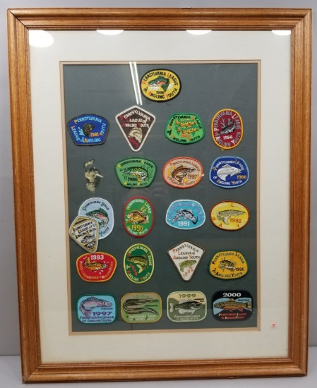 (21) PA 1980's-90's Youth Angling League Patches