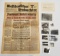 German WW2 Newspaper, Photo's, & More