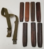 (7) Used M1 Carbine Hand Guards & Sling