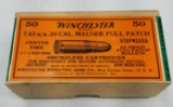 (50 RDS) Winchester 7.63MM Mauser Pistol Ammo