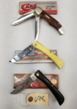 (3) Assorted Case Folding Knives