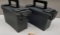 (2) Like New Plastic Ammo Cans