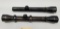 (2) Vintage Weaver K25 60-B & K4 60-C Rifle Scopes