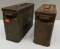 US Canco & Reeves 30 Cal. M1 MG Ammo Boxes