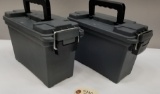 (2) Like New Plastic Ammo Cans