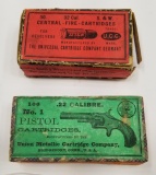 (2) Partial Boxes of Vintage Pistol Ammo