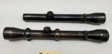(2) Vintage Weaver K25 60-B & K4 60-C Rifle Scopes
