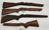 (4) Assorted Wooden Rifle Stocks
