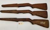 (3) M1 Garand Rifle Stocks