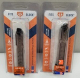 (2) New ETS Glock 42 .380 9RD Mags