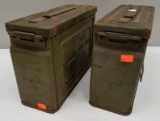 (2) US Reeves 30 Cal. Machine Gun Ammo Boxes