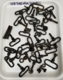 Assorted Old Rifle Stock Forearm Swivels