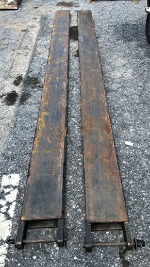 Set of Heavy Duty 10' Pallet Fork Extensions