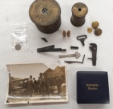(17Pcs.) Assorted Gun Parts And Collectibles