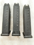 (3Pcs.) Glock 17 Mags, 9mm 10Rd.