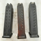 (3Pcs.) Glock 22 Mags. 40S&W  10Rd./15Rd
