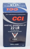 500rds CCI Quiet-22 Segmented HP 40Gr Hollow Point