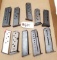 (10) Assorted .9mm Single Stack Pistol Magazines