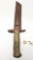 Cut French Design Brass Handle Bayonet