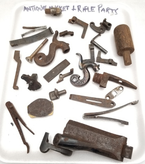 Assorted Antique Musket & Rifle Parts