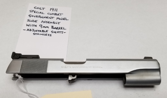 Colt 1911 Special Combat Gov't 9mm Slide+Barrel