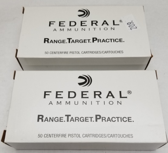 100rds Federal .45Auto 230GR FMJ Ammo