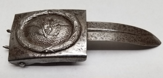 WW2 German Officer Belt Buckle With Knife Blade