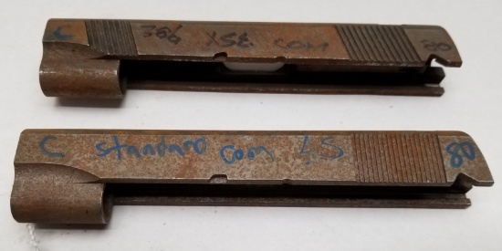 (2) Unfinished 1911 Pistol Slides