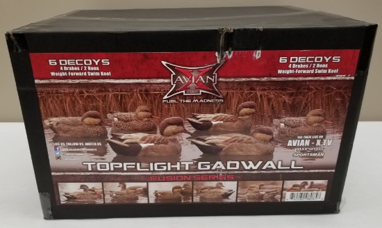 6pc Avian Topflight Gadwall Fusion Series Decoy's