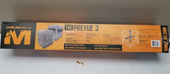 New Muddy "The Prevue 3" 3-Man Ground Blind