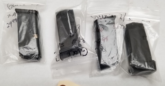 (4) Glock 27 9rd .40 S&W Pistol Mags