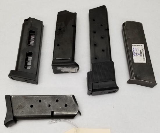(5) Used .45 Auto Pistol Magazines