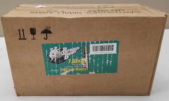 500rds Brown Bear 7.62x39mm 123GR FMJ Ammo