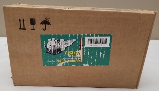 500rds Brown Bear 7.62x39mm 123GR FMJ Ammo