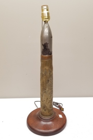 Military Trench Art Lamp