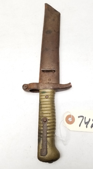 Cut French Design Brass Handle Bayonet