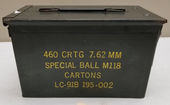 Metal 7.62mm Military Surplus Ammo Can