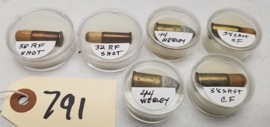 6rds Of Antique Assorted Rimfire Ammo